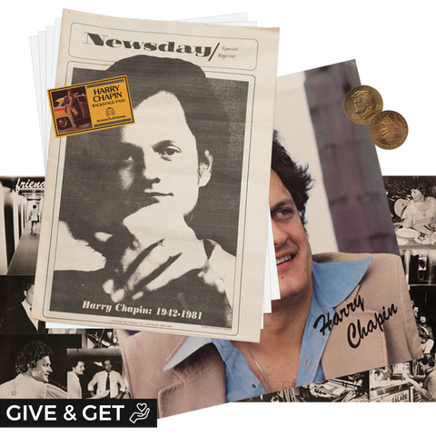 Harry Chapin fan pack and gold medal