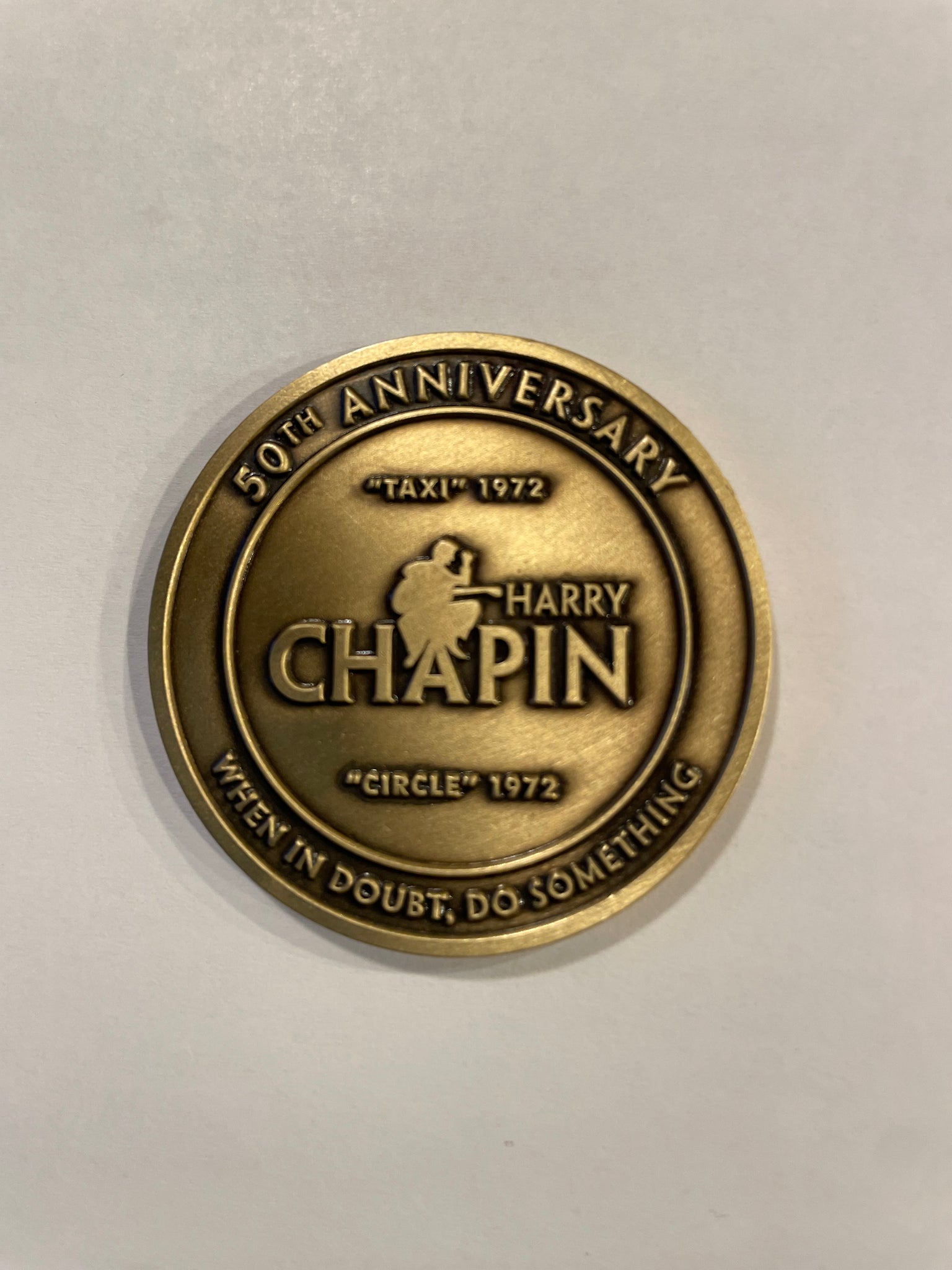 HARRY CHAPIN BRASS COIN COMMEMORATING HIS 80th BIRTHDAY – Harry Chapin ...