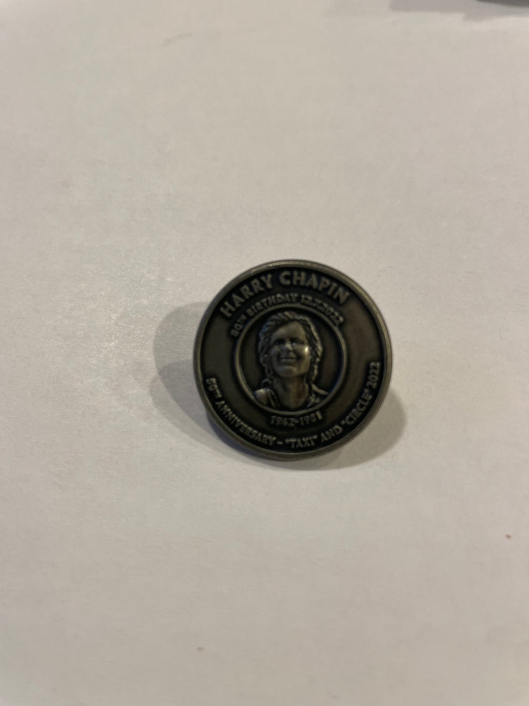 HARRY CHAPIN COMMERATIVE 80th BIRTHDAY SILVER PIN