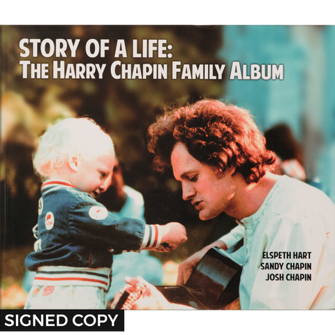 Signed copy of Story of a Life: Harry Chapin Family Photo Album book 